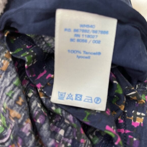 Boden Color Splash Swoop Neck‎ Ruched Front A-line Dress Women's Size US 4R - Picture 7 of 8